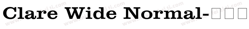 Clare Wide Normal字体转换